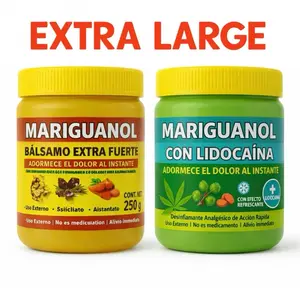 2 Pack Combo Extra Large 250  Mariguanol Y Lidocaina pomada muscular + Mariguanol Balsamo extra fuerte cream 250g - Arnica Massage Balm – 250g | Soothing Full-Body Care pomada de árnica con diclofenaco y naproxeno