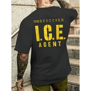 Ice Agent For Cops Men T Shirt 100 Cotton Soft Round Neck Tee With Cute Animal Design Perfect Casual Wear And Graduation Gift