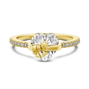 The love ribbon bow ring