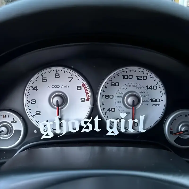 1PC Dark Gothic-Style ghost girl Interior Sticker For Cars, For Car Dashboards, Interiors, Gothic Font Decor, Car Stickers, Car Interior Decal, Car Decals, Car Decoration