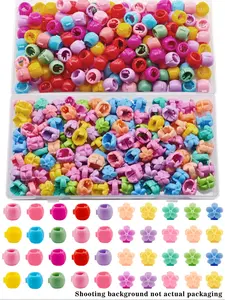 120pcs Hair Braids Beads, Cute Candy Colors Plastic Hairpins, Summer Hair Claw Clips, Flower Hair Clips for Women & Girls, Hair Clip Set, Hair Accessories & Jewelry