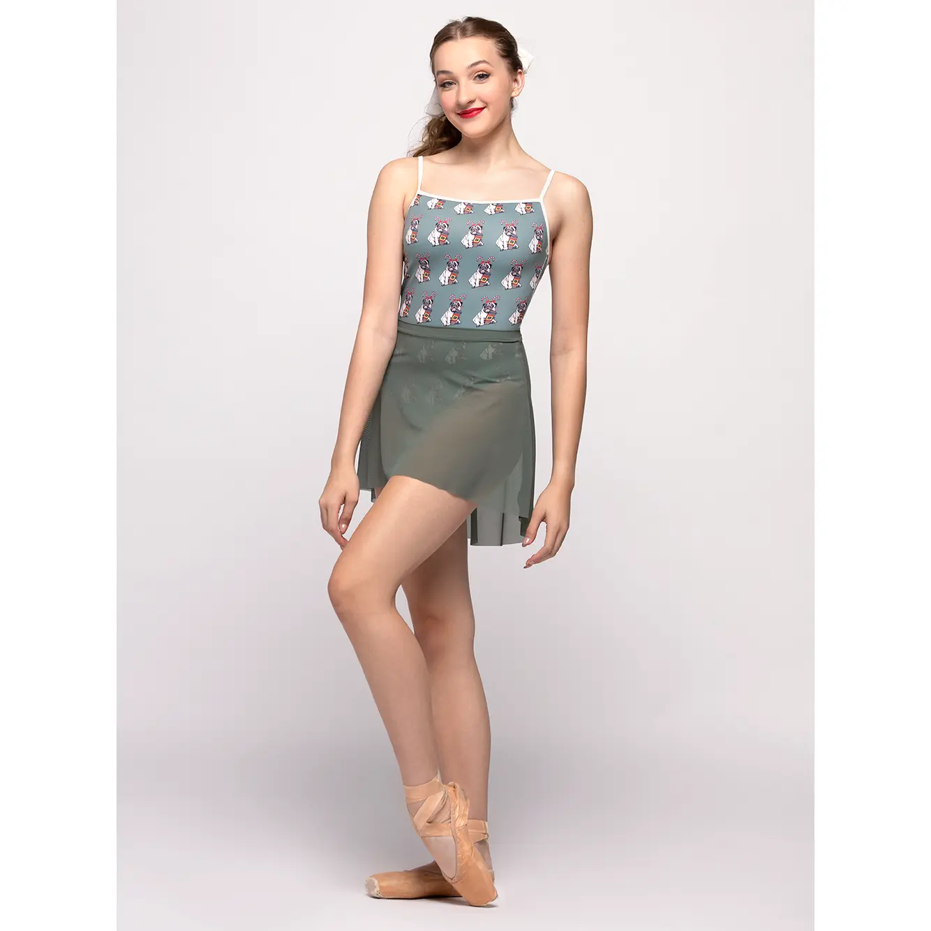 Short High-Low Skirt Sage Mesh RTW