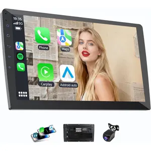 10.1"  Touchscreen   Screen for  with   and , Double Din, GPS, WiFi, BT5.1, 8-core Processor, Voice Control, Backup Camera, Audio Outputs (4+64G)