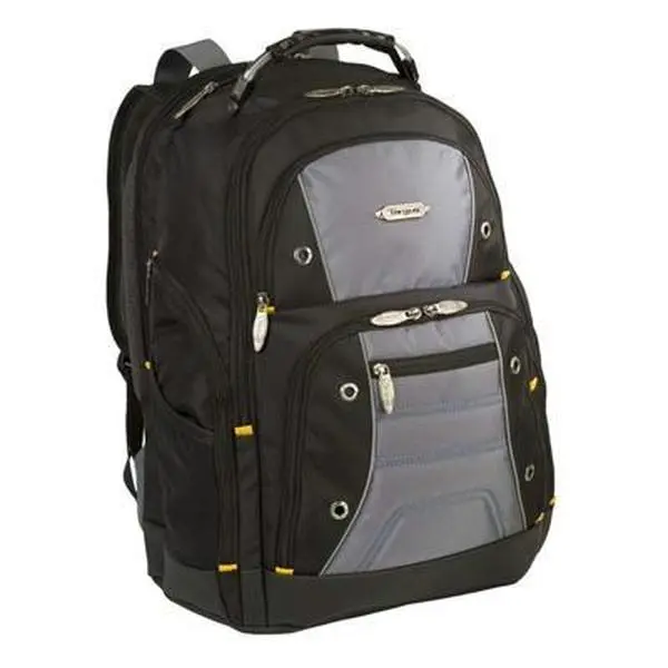 Targus Drifter 17in Large Capacity Laptop Backpack - Car Interior Decoration Accessory, Lumbar Support, Padded Straps, Zipper Closure, Multi-Function, Mesh, Water Resistant, Plastic Accents, Laptop Travel Bag
