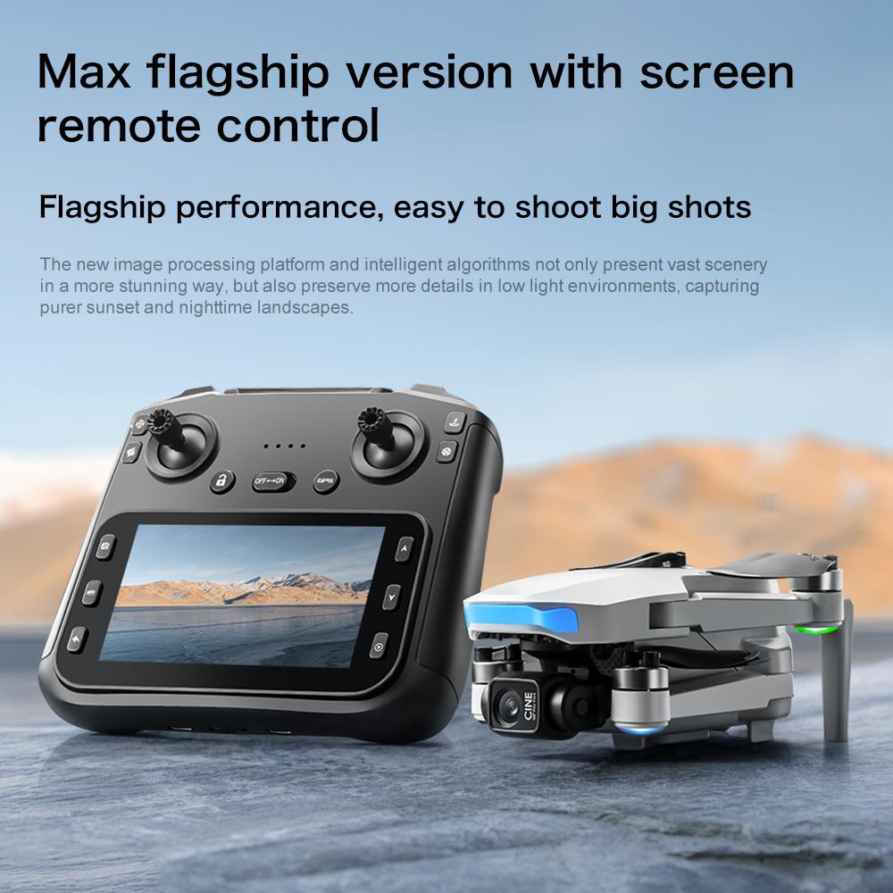 [Top-Tier Edition] 8K  GPS Drone for Adults, Dual 50fps Cameras, 3-Axis Gimbal Stabilization, 2000m Control Range, Large Screen Remote Controller, Auto Return Low Battery, 244g Lightweight, 2 Batteries