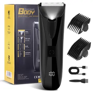 Manscape Groin & Body Hair Trimmer for Men, Electric Pubic Trimmer Shaver, High Quality Trimmer, Manscape Kit with Ceramic Blade Head, Waterproof Wet/Dry Shaver