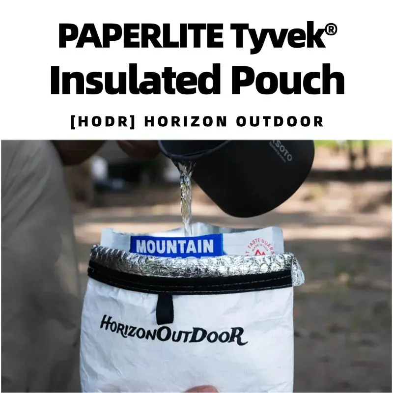 [hodr] Ultra-Light Insulated Bag 20g, Bubble Wrap Food Storage Bag, Tyvek® Small Shell Insulated Bag, Lightweight and Durable Design