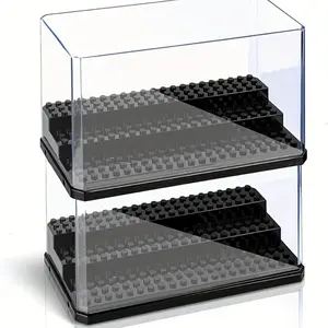 Display Case for Block Figures, a Transparent Acrylic Cover for Dust Protection And Display Box