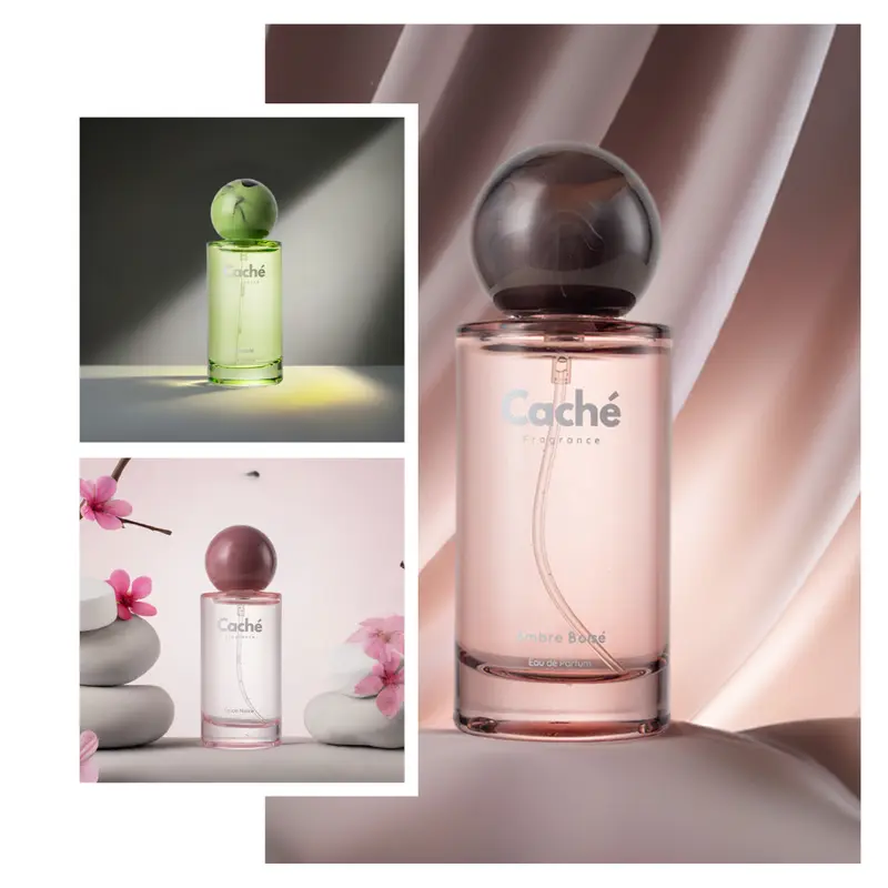 Caché Fragrance | Épice Noire + Amber Boisé + Santalé | Year-Round Wear | Eau De Parfum (3 x 1.7oz / 50ml)