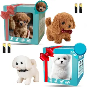 an Electronic pet Dog that can Walk and Wag its Tail! Automatic Movement, Realistic Interaction, Gift Packaging Box Included