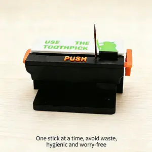 Creative Automatic Toothpick Dispenser with Press Mechanism, Elegant Restaurant Essentials for Home Use, Luxurious Touch for Dining Experience