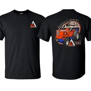 Allis Chalmers AC Tractor Men'S T-Shirt Tractor Agriculture Cotton Short Sleeve