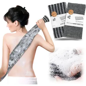 2 Pack  Washcloth Towel -  Scrubber Exfoliator, Loofah Sponge, Korean & Japanse &  Net Sponge Rag -  Scrubber Washer for Use in Shower Bath