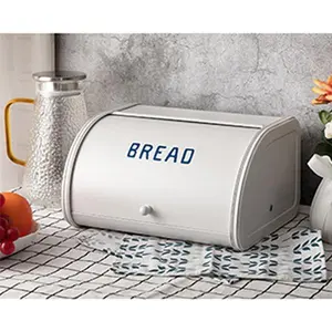 Metal Bread Box, Vintage style Bread Container for Dry Food Save