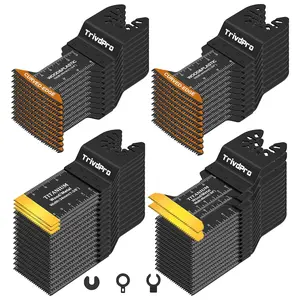 Oscillating Tool Blade Multitool Blades - TrivdPro 50pcs Multi Tool Blades Kits Oscillating Saw Blades for Metal Wood Plastic, Oscillator Blades for Multi Tool Fits