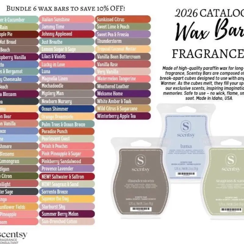 Scentsy wax bars message for scents!