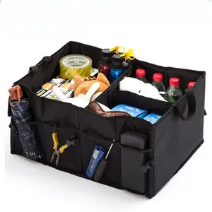 Car supplies trunk storage box, foldable large package car storage box, camping car storage box