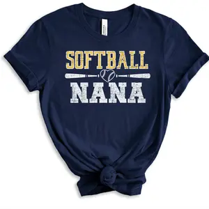 Nana softball shirts, ladies softball t-shirts, Nana softball shirt, cute softball shirt for nana, nana softball gifts, grandma softball tee