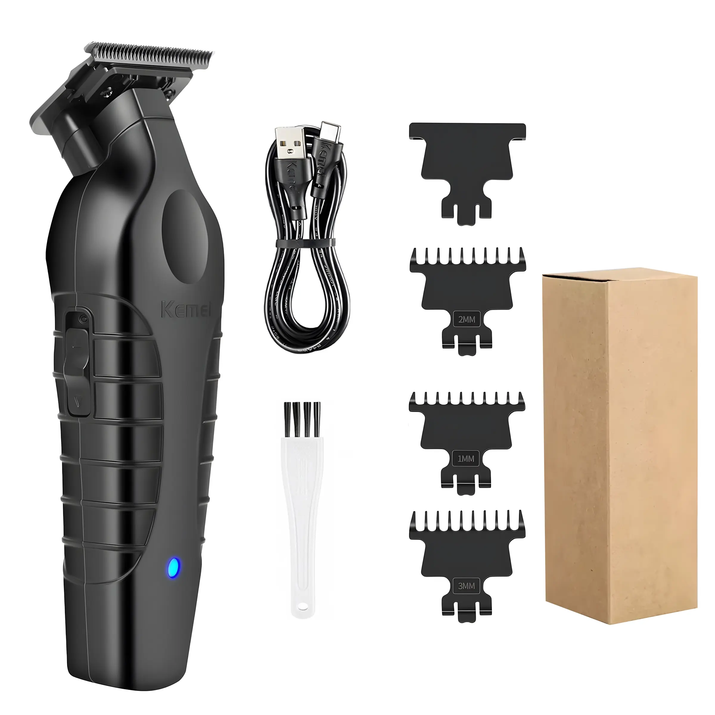 Kemei Portable Lightweight Electric Hair Curler, Fast Heating Ceramic Barrel, Anti-Scald Design, Perfect for All Hairstyles, Travel-Friendly Size