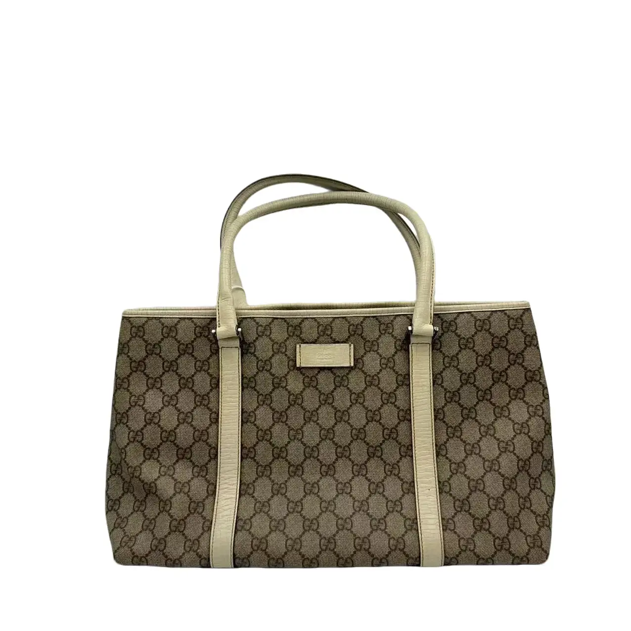 Pre-owned GUCCI GG FRANCE Tote Bags H2 Gucci old flower tod hand GG canvas handbag 62542