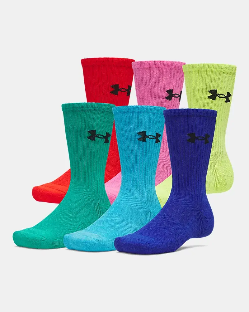 Under Armour Performance Cotton Unisex 6-Pack Crew Socks Under Armour Performance Cotton Unisex 6-Pack Crew Socks