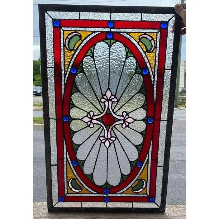 Stained Glass Skylight Window - W-393 Traditional Skylight