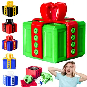 7cm Prank Gag Gift Box Set with Surprise Gesture Box, Perfect Christmas Valentine Easter New Year Gift, Party Prank Money Bomb Savings Jar