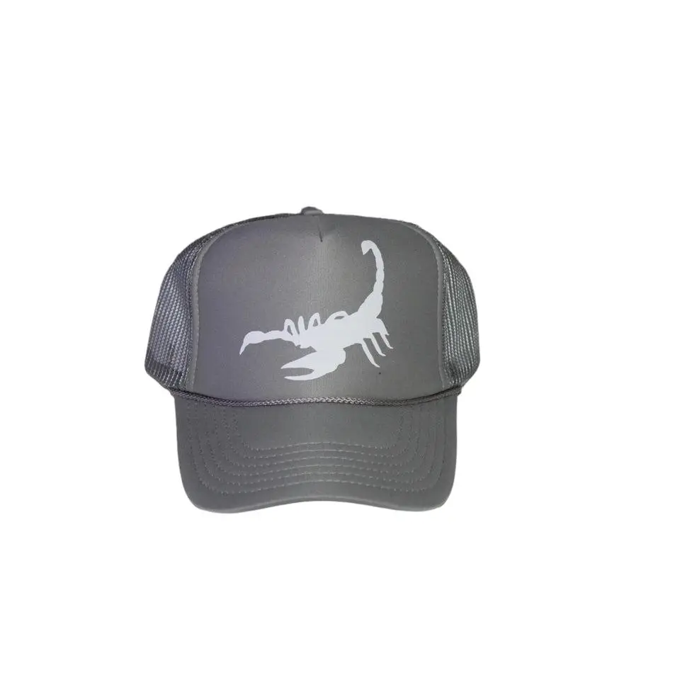Calderas Light Grey Scorpion Trucker Hat
