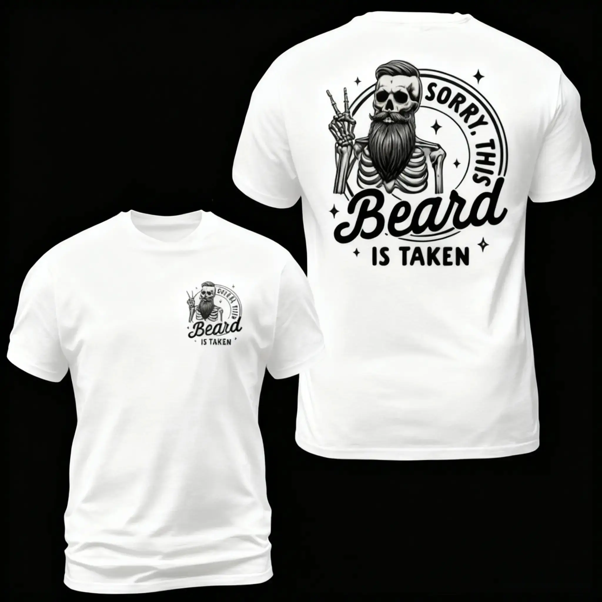 Sorry, This Beard Was Snatched T-Shirt, Funny Dad Quote Shirt, Gift for Husband, Cool Dad Shirt Unisex  Tee Men's Clothing Women's Clothing Tops