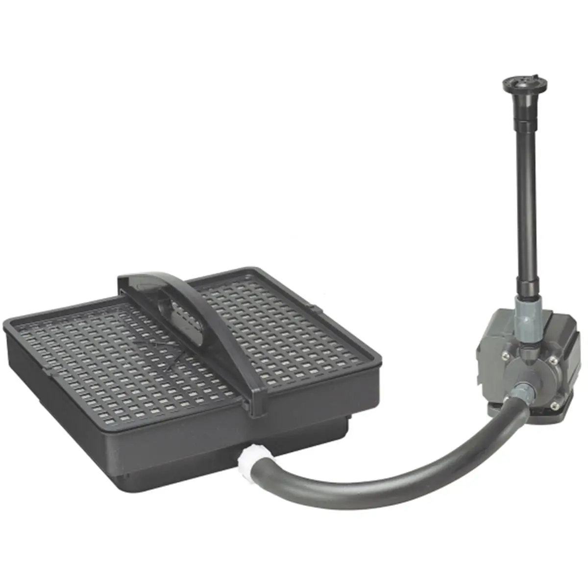 Danner 02213 Mechanical Pump - 350 GPH Deluxe Filter System for Medium Ponds, with Adjustable Head, Multi-Stage Filtration, Tubing and Fittings, Multi-Filters