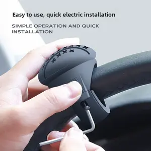 Car Steering Wheel Assist Creative Bearing Type, Single Hand Turn Auxiliary Power Ball, Effort-Saving Steering Help for Trucks and Vans