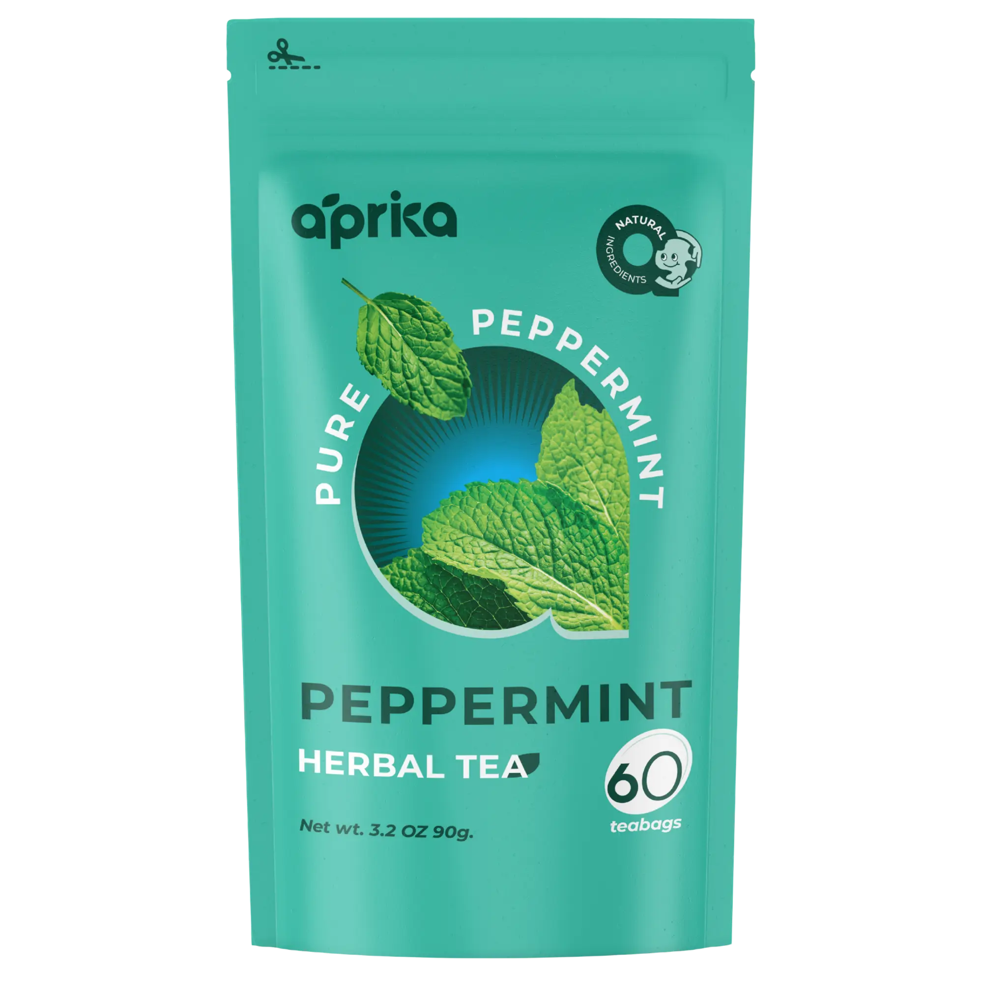 100% Pure Peppermint Herbal Tea, 60 Bags 100% Pure Peppermint Herbal Tea, 60 Bags