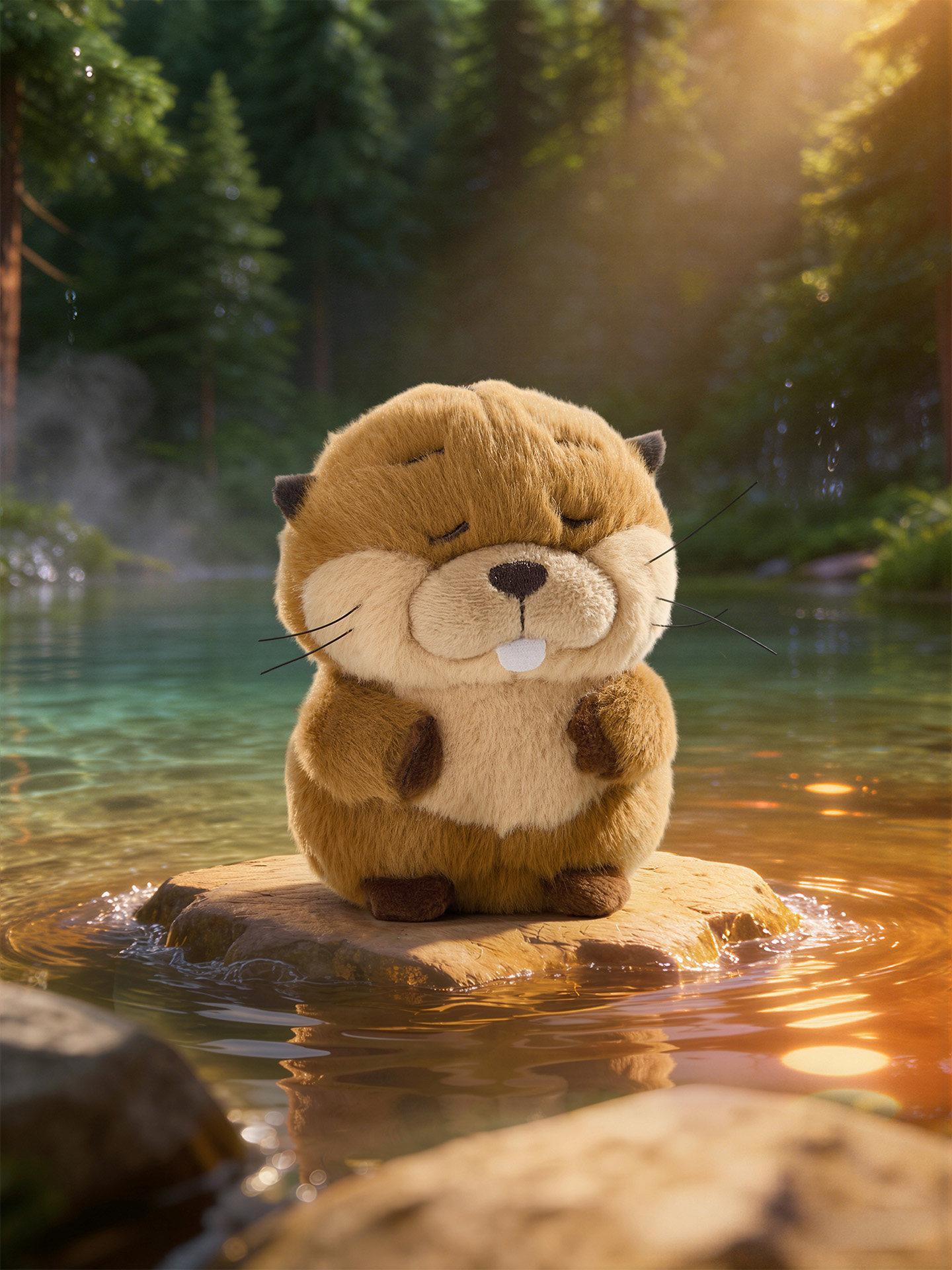 Pixar Original Product River Otter “Transformation Plan” Merchandise — Lizard Mei Bao Doll,Figurine, Quirky Doll Gift, Birthday Gift