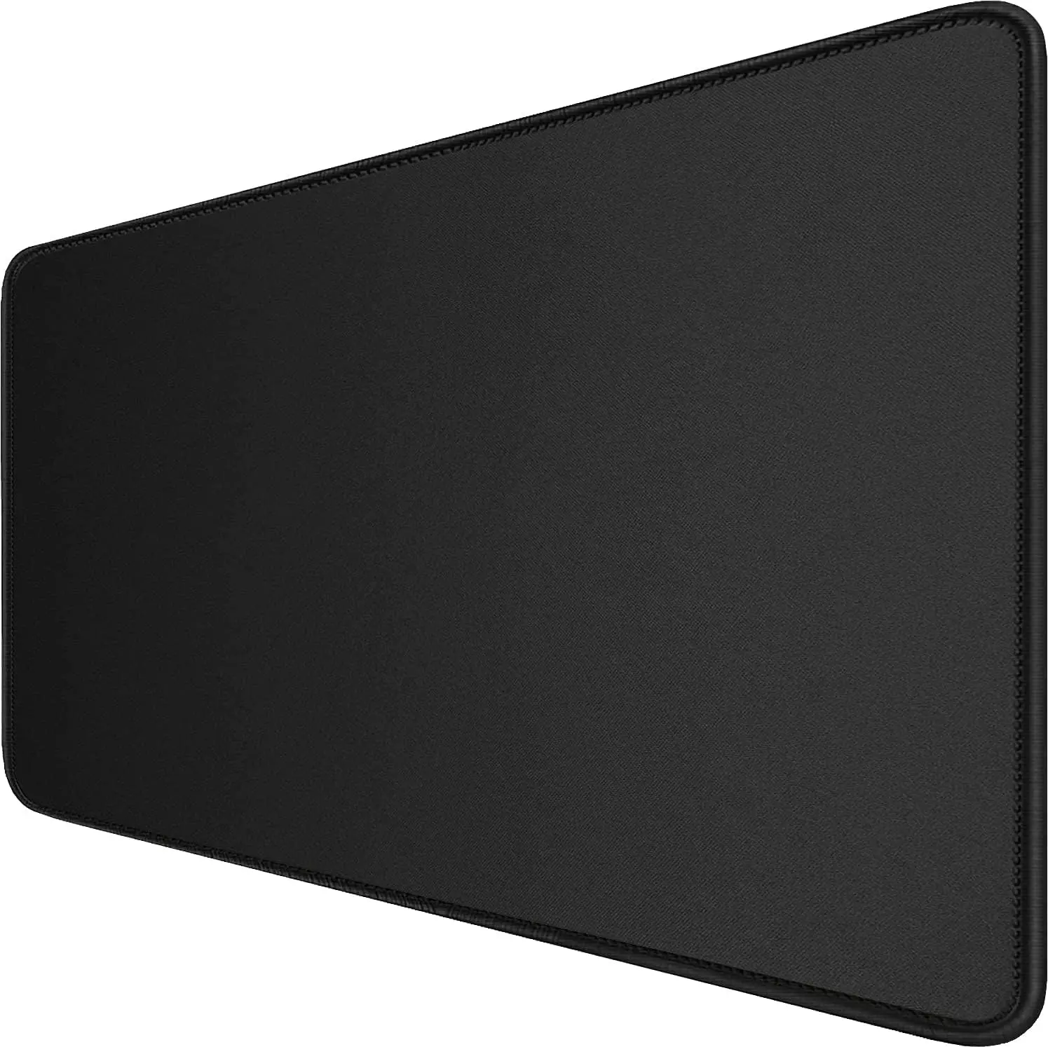 Large Extended Gaming Mouse Pad, Stitched Edges Durable Waterproof Computer Keyboard Pad Mat, Black Non-Slip Desktop Accessory, Extended Mousepad