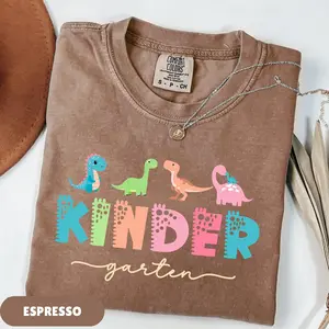Kindergarten Teacher Shirt, Kindergarten Shirt, Dinosaur Teacher Shirt, Kindergarten Teacher Gift, Kinder Crew