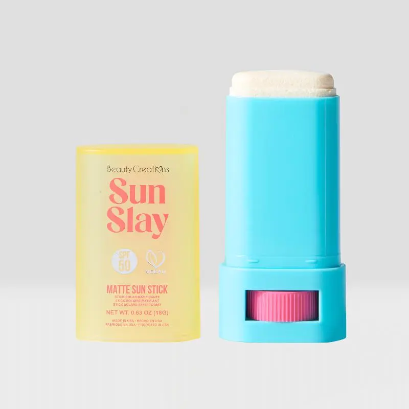 Sun Slay Matte Facial Sunscreen Sun Stick SPF 50, Green Tea-Infused, Hyaluronic Acid-Enhanced, Soothing Formula, Nourishing, Oily Skin, Hydrating