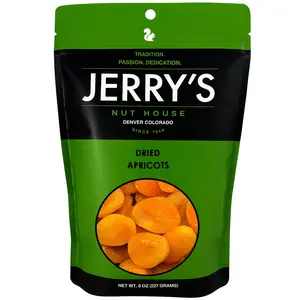 Dried Apricots - Jerry’s Nut House: Premium Nuts, Dried Fruit, and Assorted Snacks - 8oz