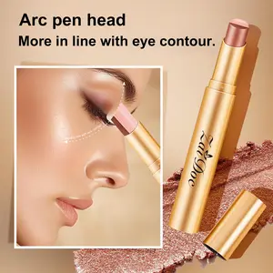 3-in-1 Easy Eyeshadow Stick for Beginners SmudgeProof in Seconds OneStroke Application Creamy Shimmer Trio Waterproof Longwear Liquid Eyeliner Color Changing Lip Oil Trio