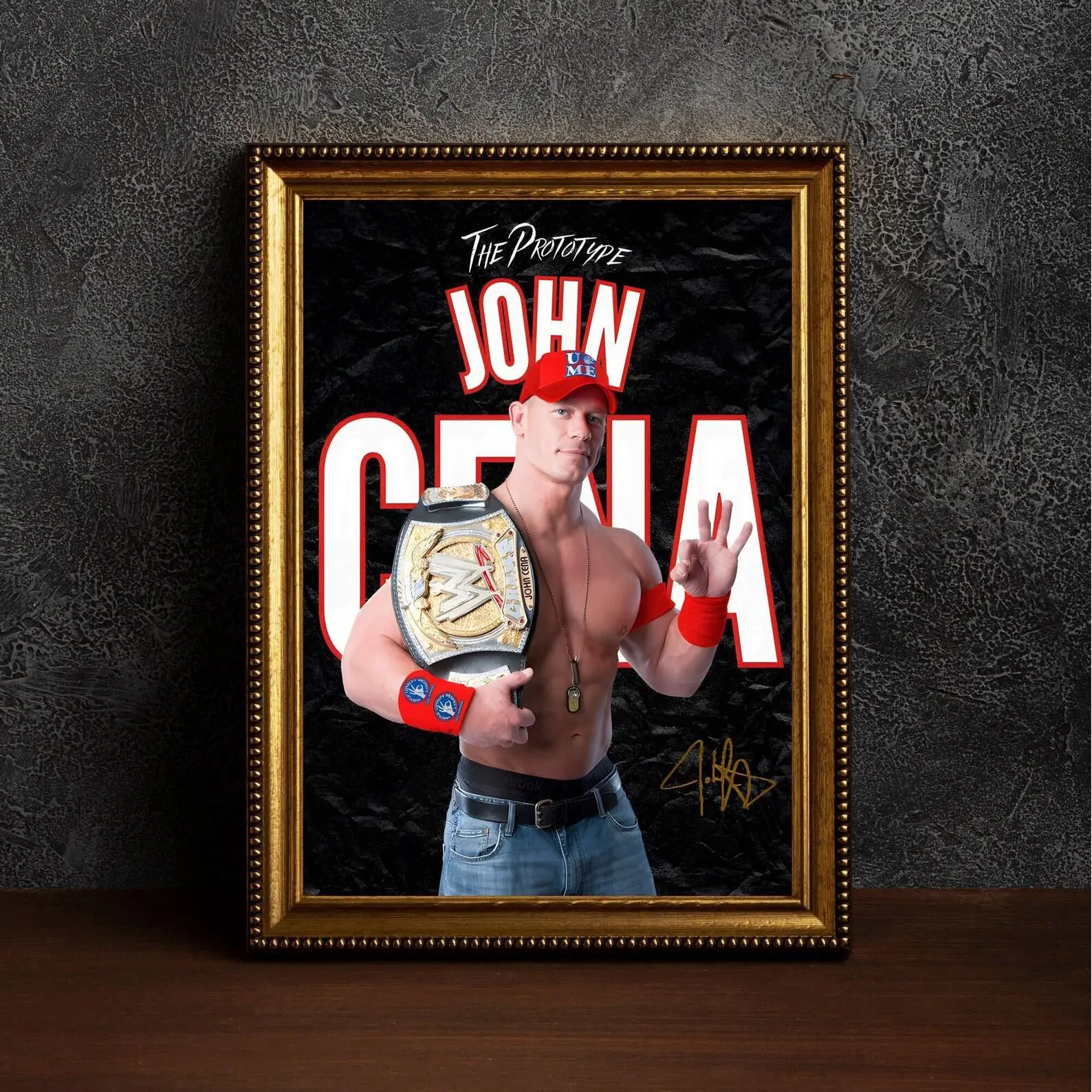 Jo/////hn CE/////NA Poster / Wrestling / Catch / / Boxing / Wall poster / Wall art / Interior decoration / Boxing print