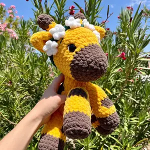 Crochet giraffe plush