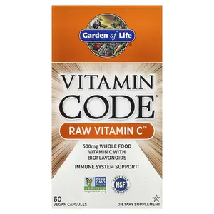Garden of Life Vitamin Code®, RAW Vitamin C™, 60 Vegan Capsules