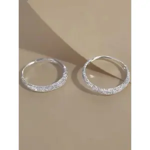 Rhinestone Decorated Hoop Earrings, Elegant for Women for Party, Daily Clothing Decor, Trendy All-match & Exquisite for Birthday Gift, Classic Style Earrings