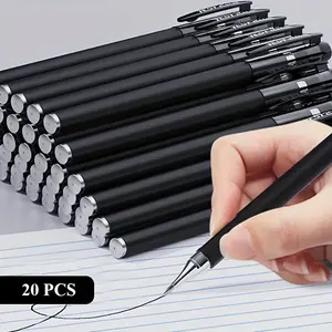 20 Black Ballpoint Pens 0.5mm for Students & Offices Business Signature Pens Office Test Pens Smooth Writing Ideal for Various Purposes