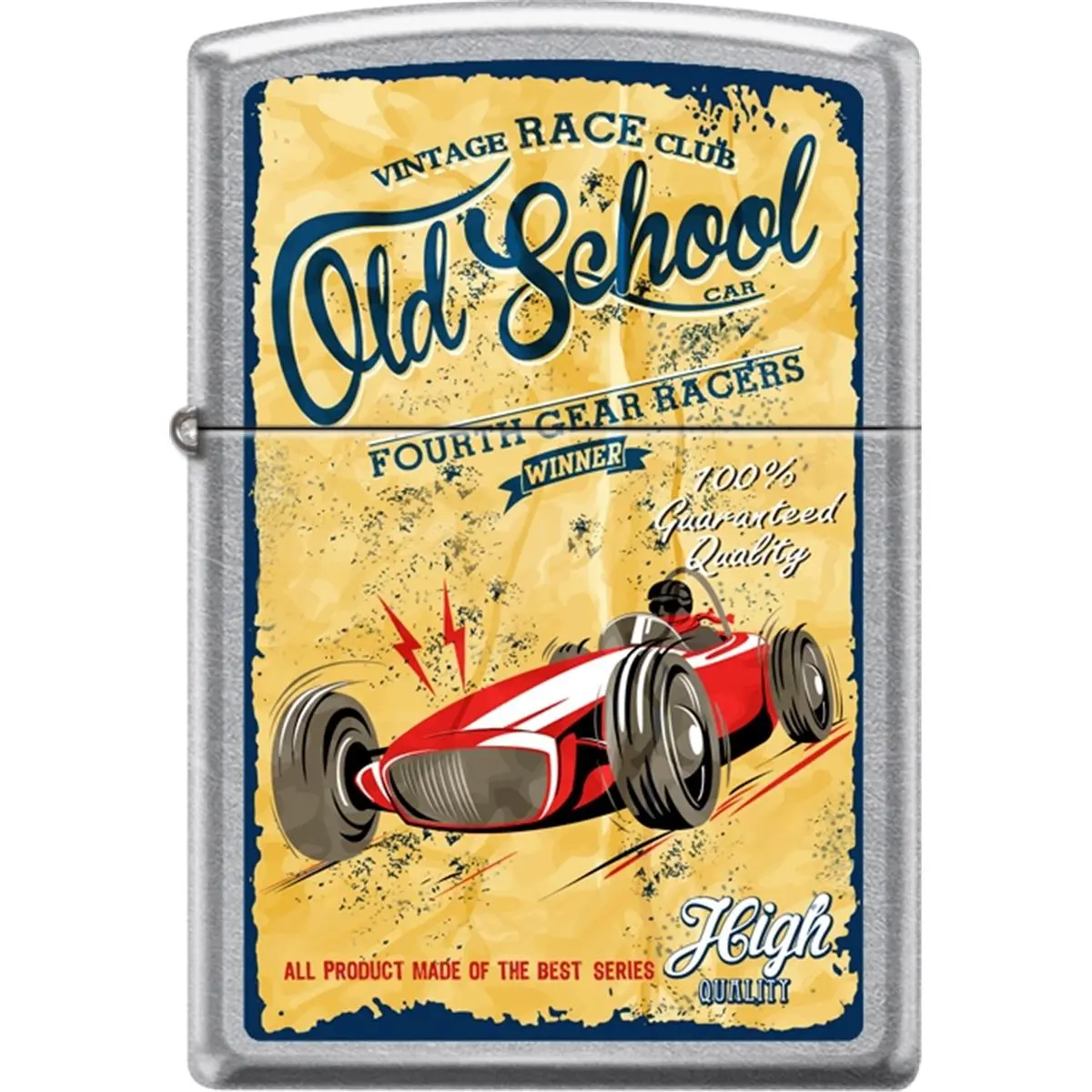 212 MAIN 2019 Vintage Race Club Car Lighter - Street Chrome, High-Quality Automotive & Motorcycle Interior Decoration Accessory