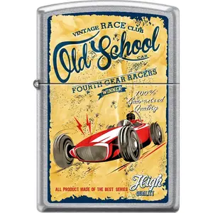 Zippo Manufacturing ZIP-207CI018444 2019 Vintage Race Club Lighter - Street Chrome