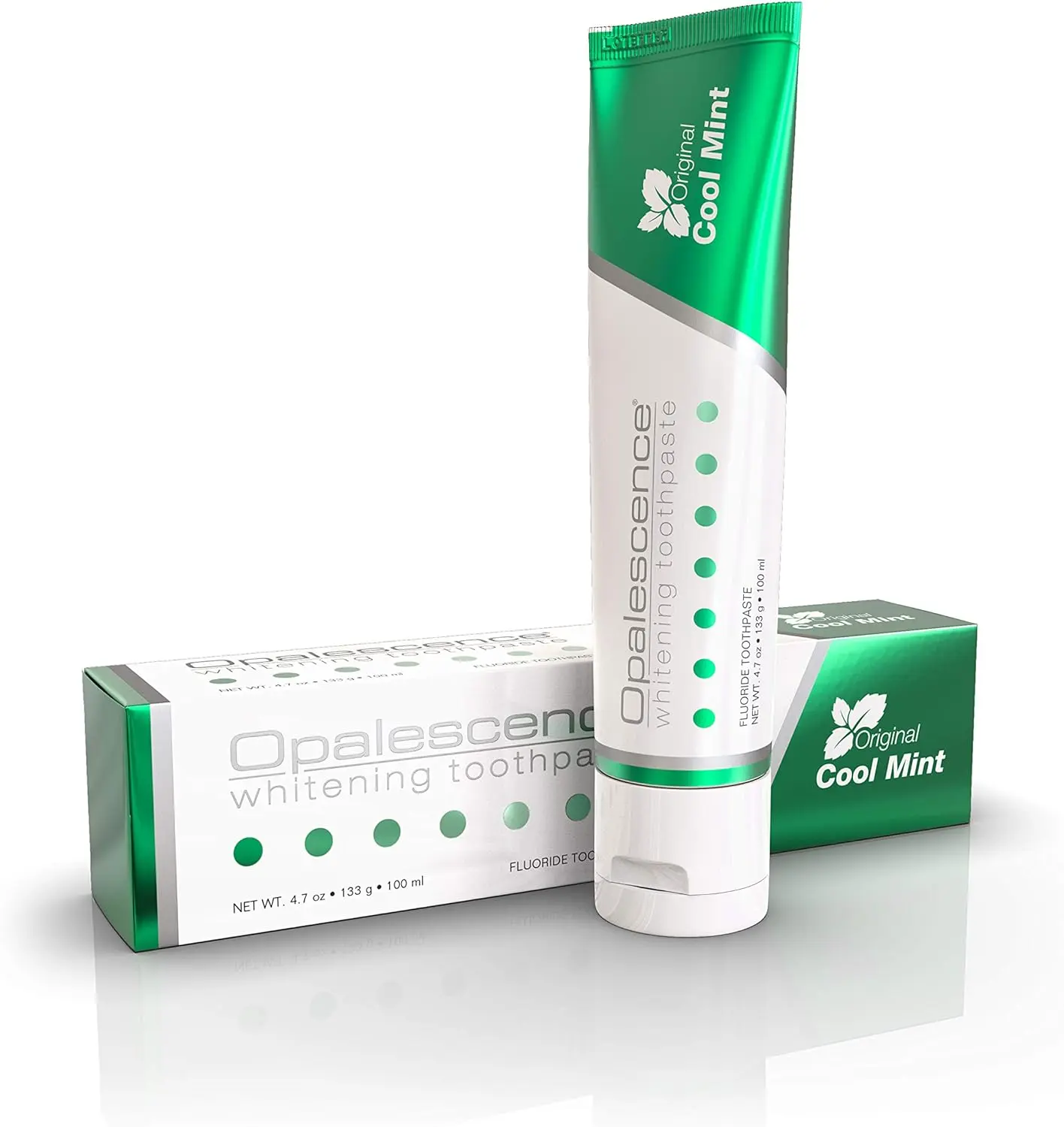 Opalescence Teeth Whitening Toothpaste - Cool Mint Original Formula - Oral Care, Gluten-Free - 4.7 Ounce Made by Ultradent.- Daily Tooth Whitening Gentle