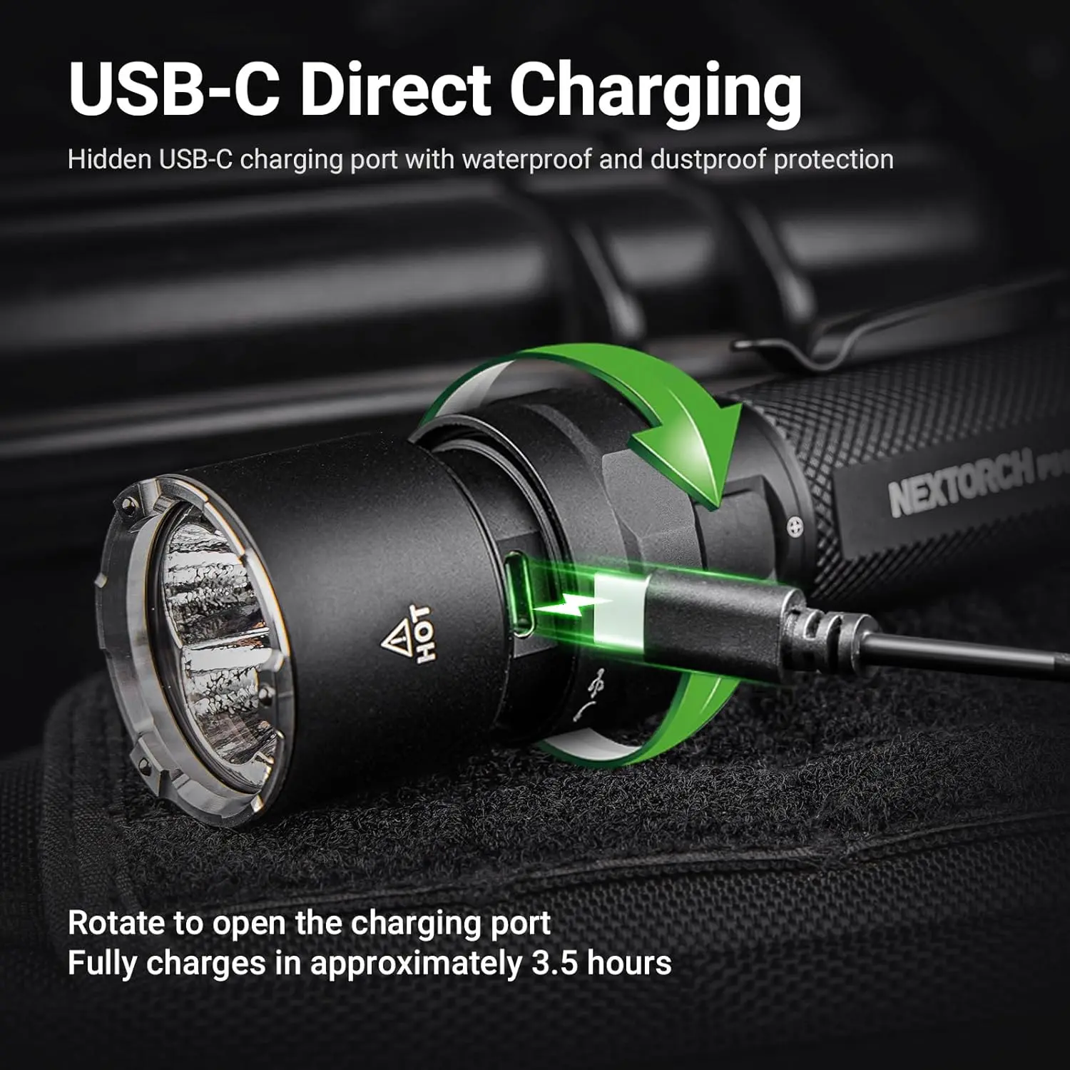 LETMY Rechargeable Flashlights High Lumens – 2 Pack, 10+ Hour Runtime, Mini Tactical LED With 3 Modes (High/Medium/Strobe), USB-C Charging, IP65 Water & Drop Resistant, Battery Included