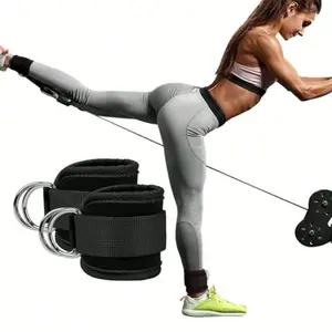 Ankle Strap for Fitness Training, Sports Ankle Straps for Cable Machines, Yoga & Pilates Equipment Accessory, Gym Accessories, Stretching Gear, Workout Band