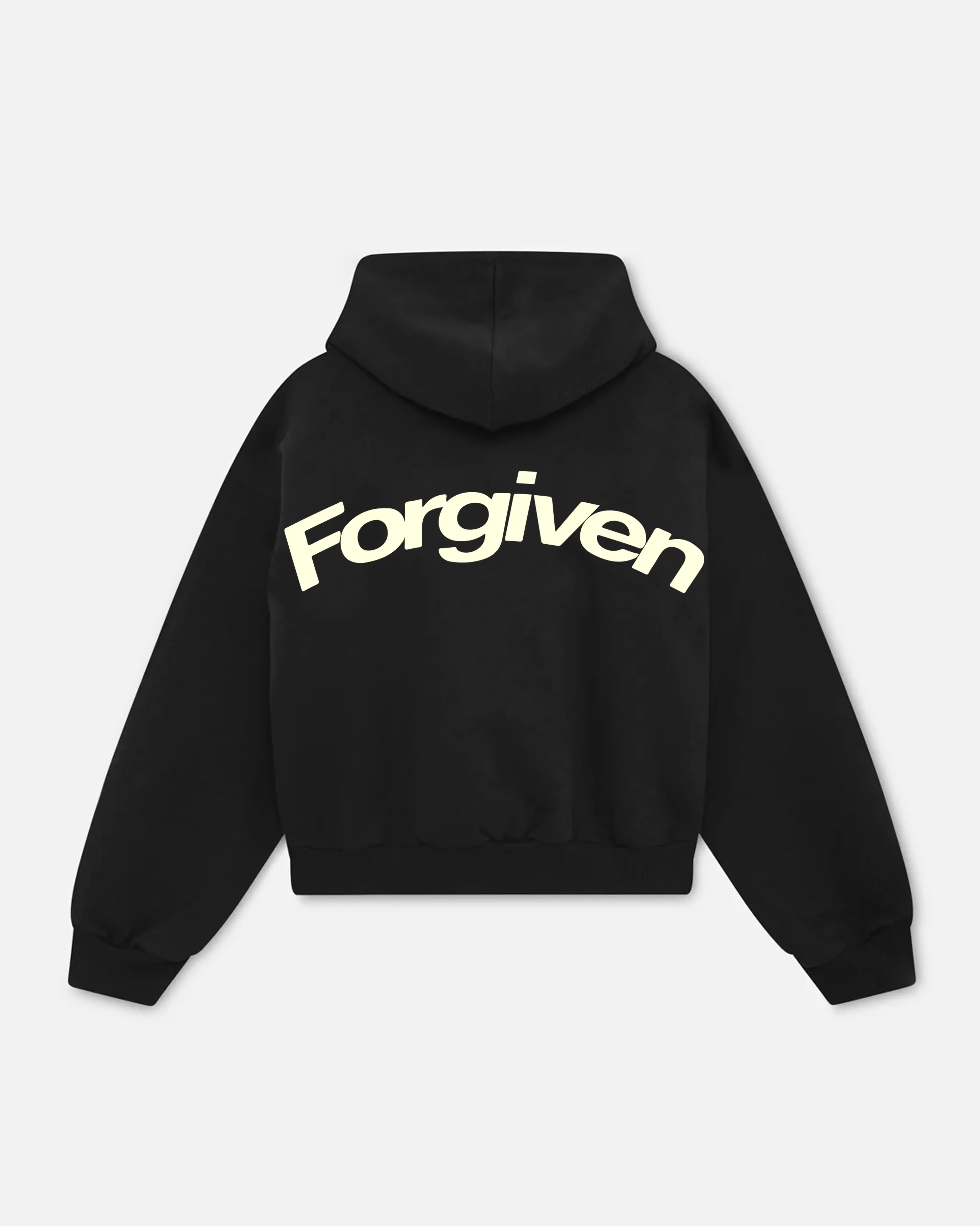 Faith Link Co. - Forgiven Hoodie - 100% Premium Cotton, Message-Driven and Scripture-Based Design (Ephesians 1:7) Menswear Graphic