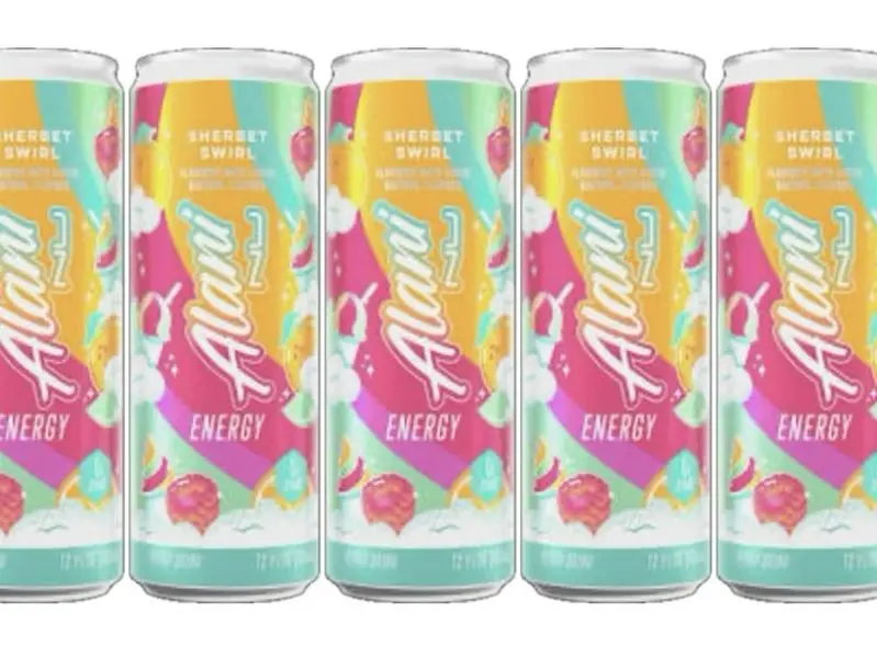 Alani Nu Energy Drink Sherbet Swirl 12 Oz Can, 6 Pack